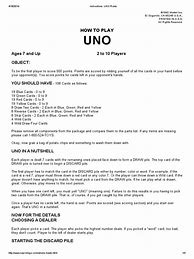 Image result for Uno Rules Card Game