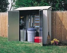 Image result for Narrow Outdoor Storage Shed
