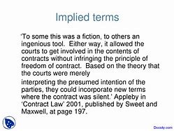 Image result for Implied Terms