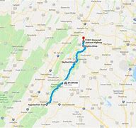 Image result for Map of Skyline Drive