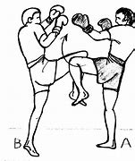 Image result for Kickboxing Drawing