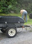 Image result for Motorcycle Homemade 5 by 8 Trailer with Removable Cargo