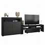 Image result for Black Wall Unit Entertainment Center