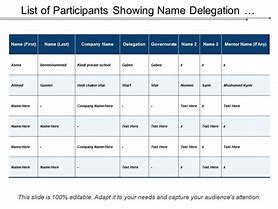 Image result for Participant List Announcement Slide