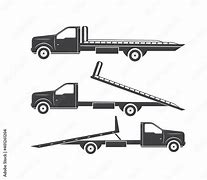 Image result for Roll Back Tow Truck Clip Art