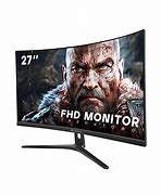 Image result for 2 Curved Monitors 1 Flat