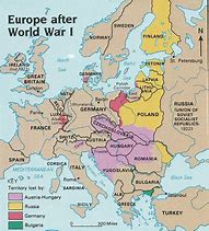 Image result for Map of Europe Pre and Post WW1