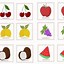 Image result for matching games print fruit
