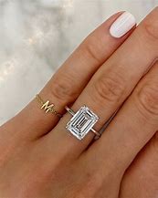 Image result for Emerald Cut Diamond Ring
