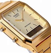 Image result for Casio Gold Plated Watch