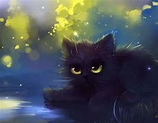 Image result for Cartoon Black Cat Chinese