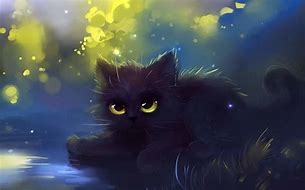 Image result for Black Cat Cartoon Wallpaper