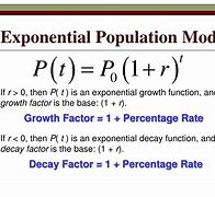 Image result for Exponential Growth Model Formula