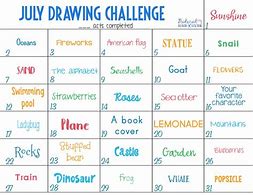 Image result for July Drawing Challenge