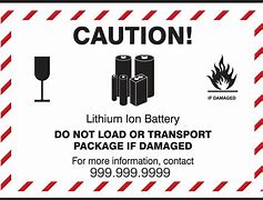 Image result for Lithium Ion Battery Caution Label