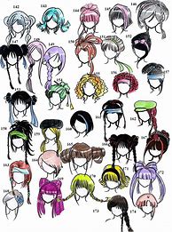 Image result for Cool Anime Girl Hair