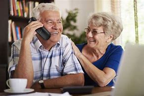Image result for Old People Talking On the Phone