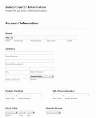 Image result for Subcontractor Information Sheet