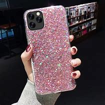 Image result for Red Glitter iPhone 12 Case