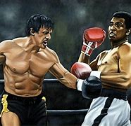 Image result for Muhammad Ali vs Rocky Balboa