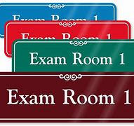 Image result for Exam Room Number Sign