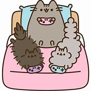 Image result for Pusheen Friends with Food