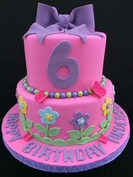 Image result for 6 Year Old Girl Birthday Cake