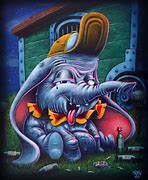 Image result for Dumbo Lowbrow Art