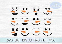 Image result for Snowman Face Free SVG Cricut