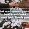 Image result for Thanks for Breakfast Meme