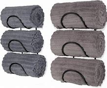 Image result for Wood Backed Black Metal Wall Towel Holder