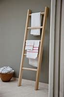 Image result for Wood Ladder Towel Rack