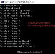Image result for Multithreading in C# Program