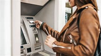 Image result for Person at ATM