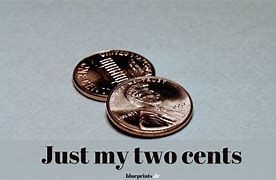 Image result for Just My 2 Cents