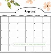 Image result for Printable Pretty June Calendar