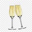 Image result for Rose Gold Champagne Glasses PNG