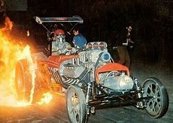 Image result for Winged Express Gasoline Fire Burn Out Drag Racing