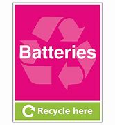 Image result for Battery Recycle Sign