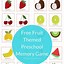 Image result for matching games print fruit