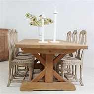 Image result for X-Frame Oak Dining Table
