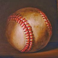 Image result for Baseball Oil Paintings