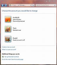 Image result for Manage User Accounts Windows 7
