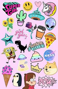 Image result for Aesthetic Stickers Wallpaper Laptop