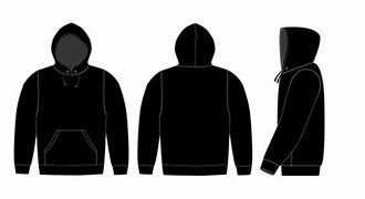 Image result for Plain Black Hoodie Right Arm