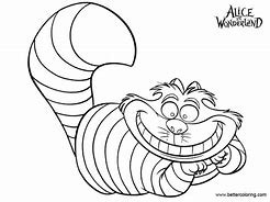 Image result for Cheshire Cat Grin Coloring Page