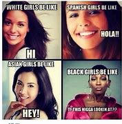 Image result for Half Black Girl Meme