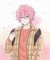 Image result for Anime Overalls Pink Hair Boy