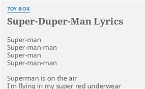 Image result for Super Duper Man Toy Box