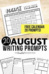 Image result for August Writing Prompts